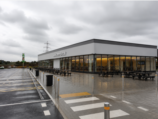 AP-240 modular building for Service Area