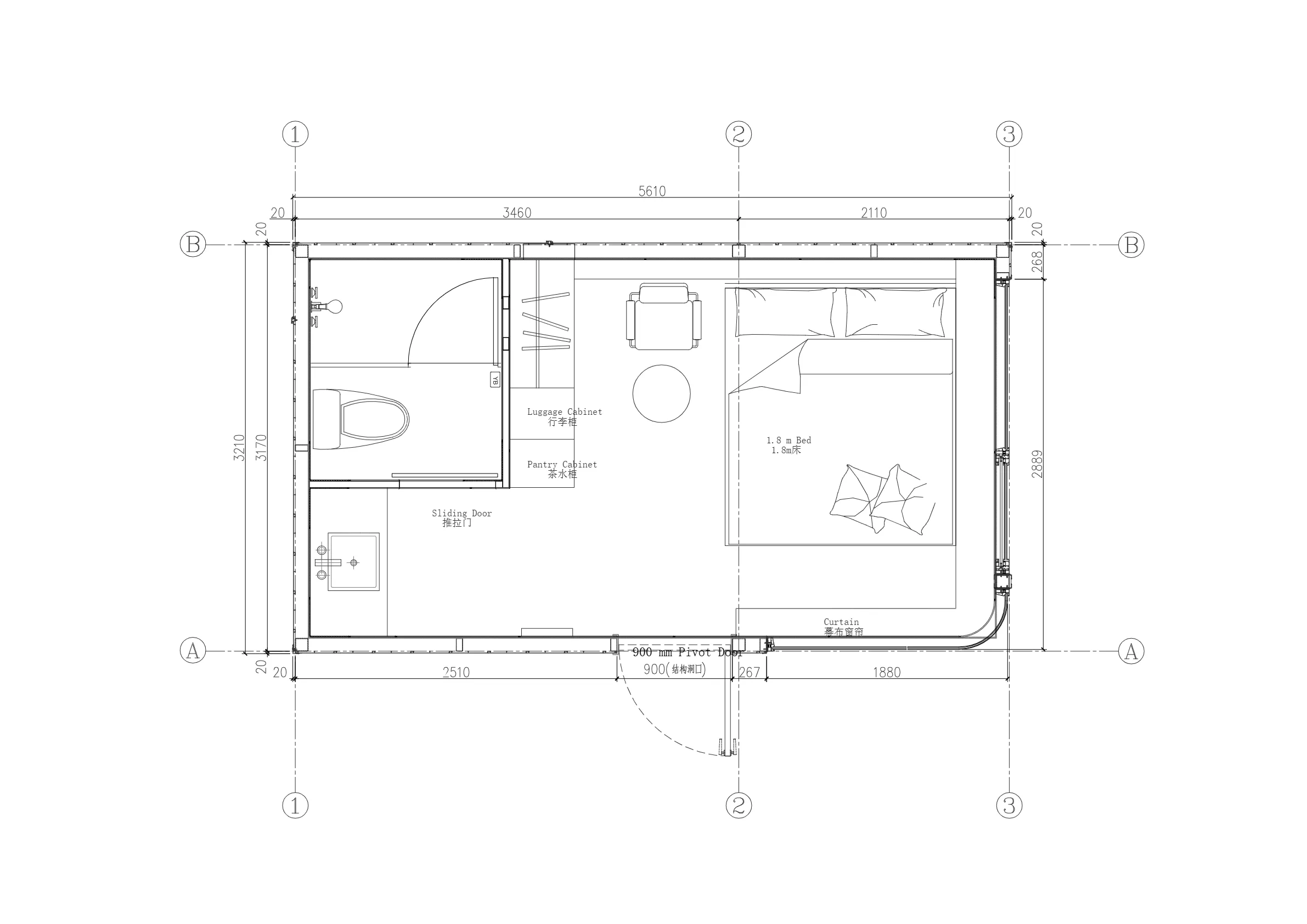 A-18A floor plan drawing