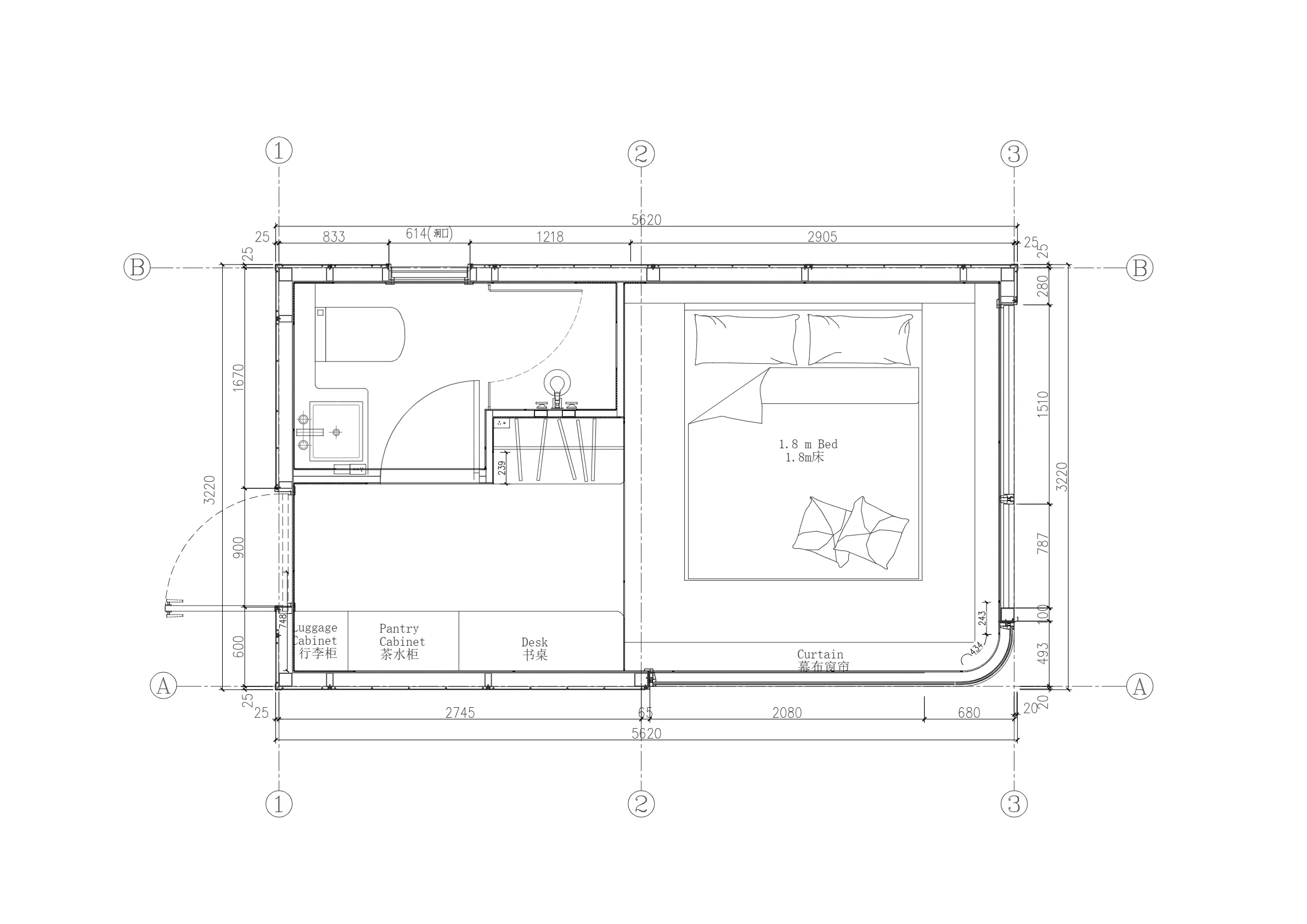 A-18B floor plan drawing