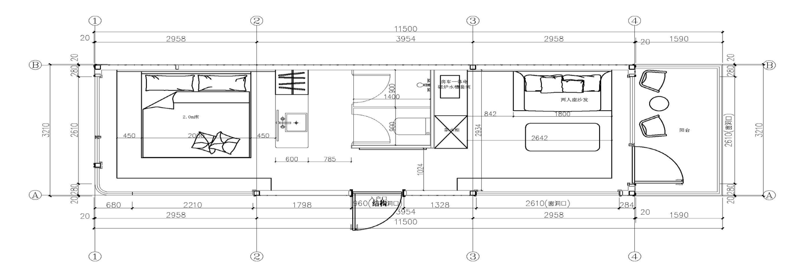 A-38A floor plan drawing
