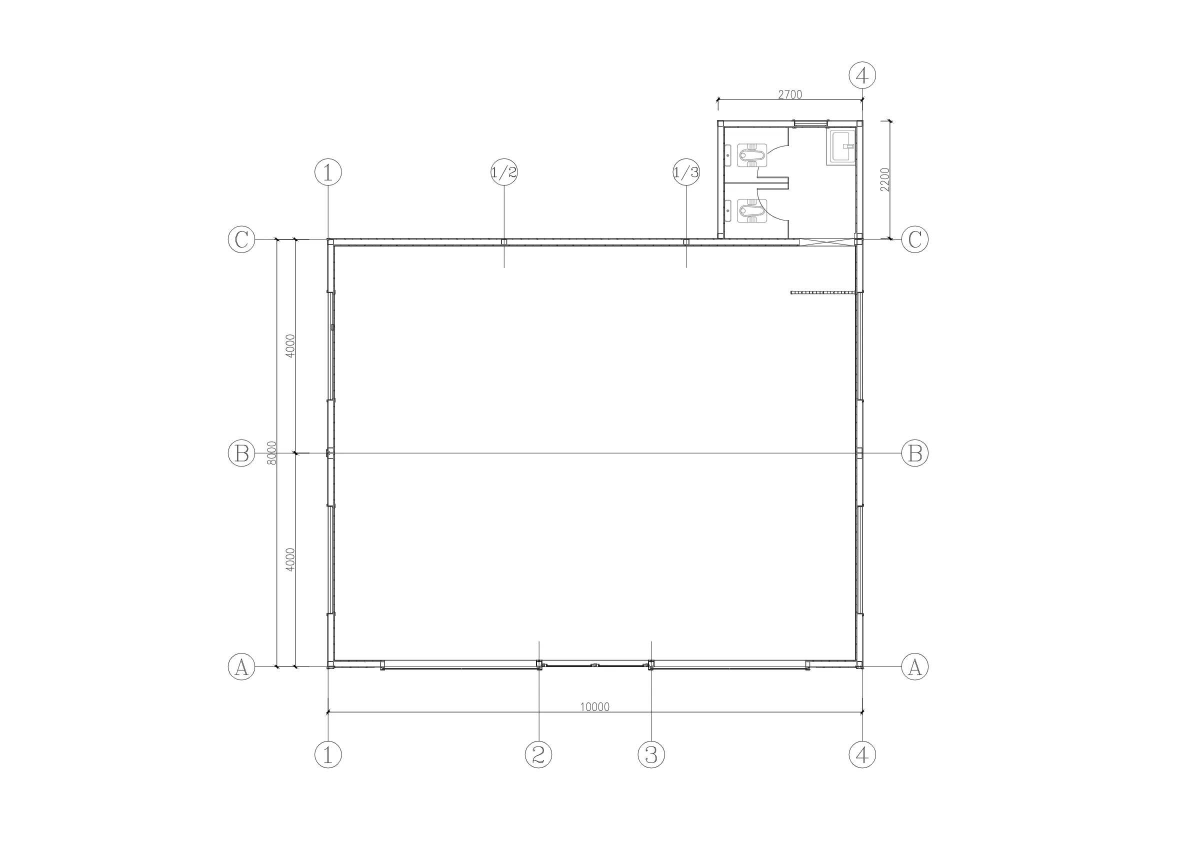 AG-80 floor plan drawing