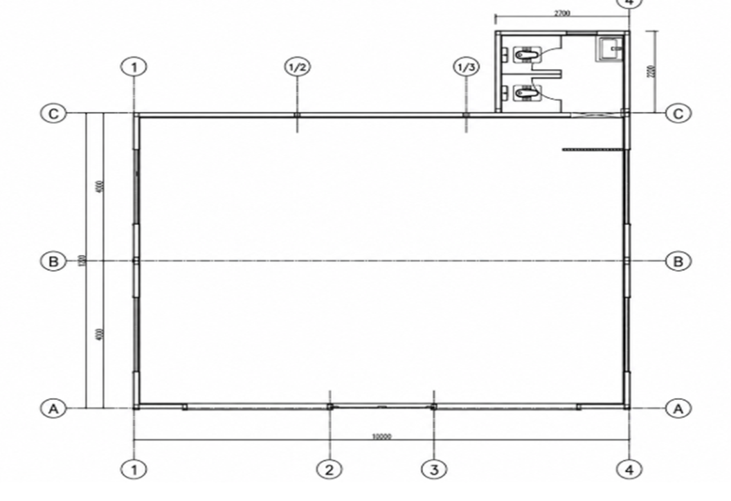 AG-80 floor plan drawing