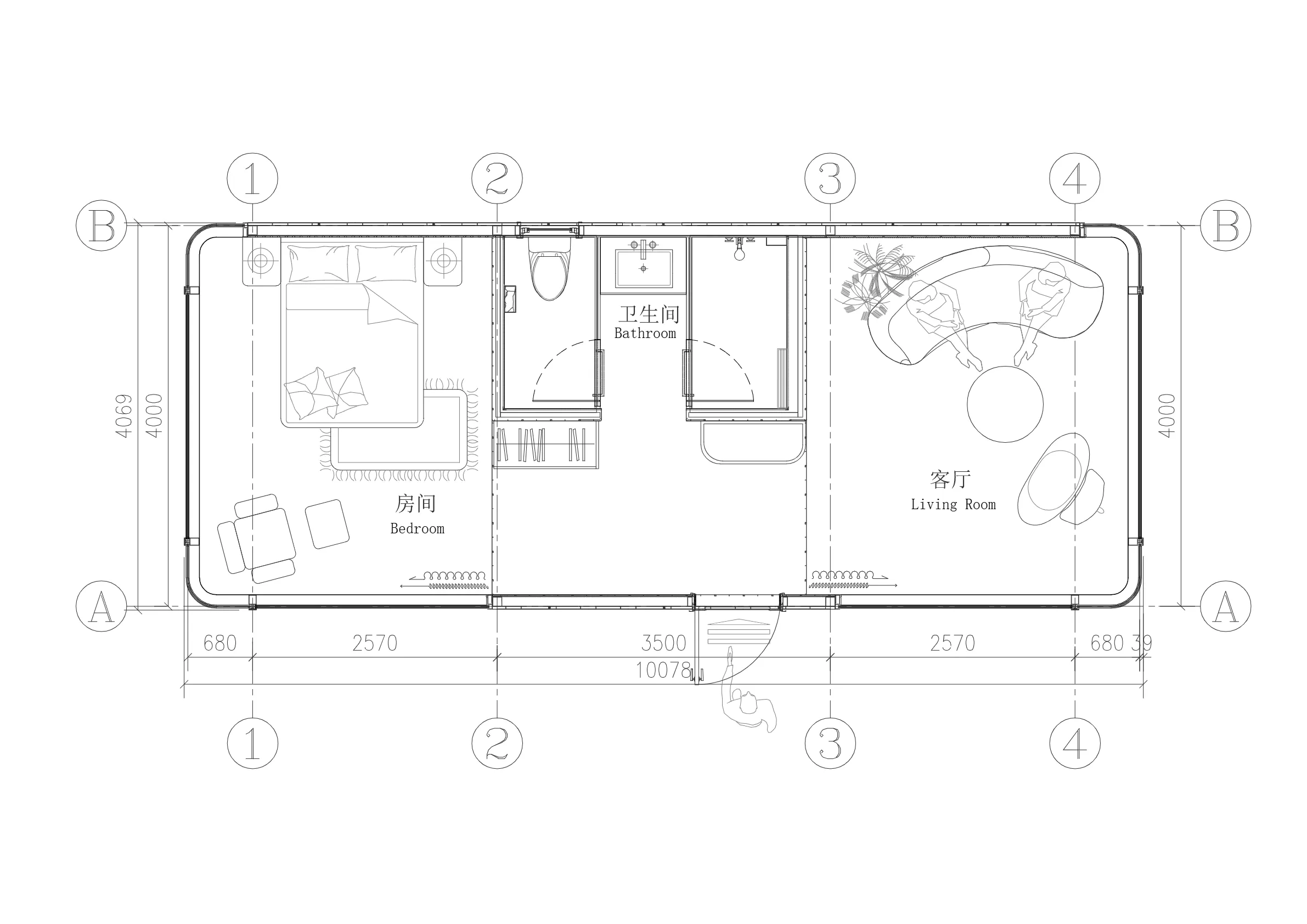AP-10 floor plan drawing