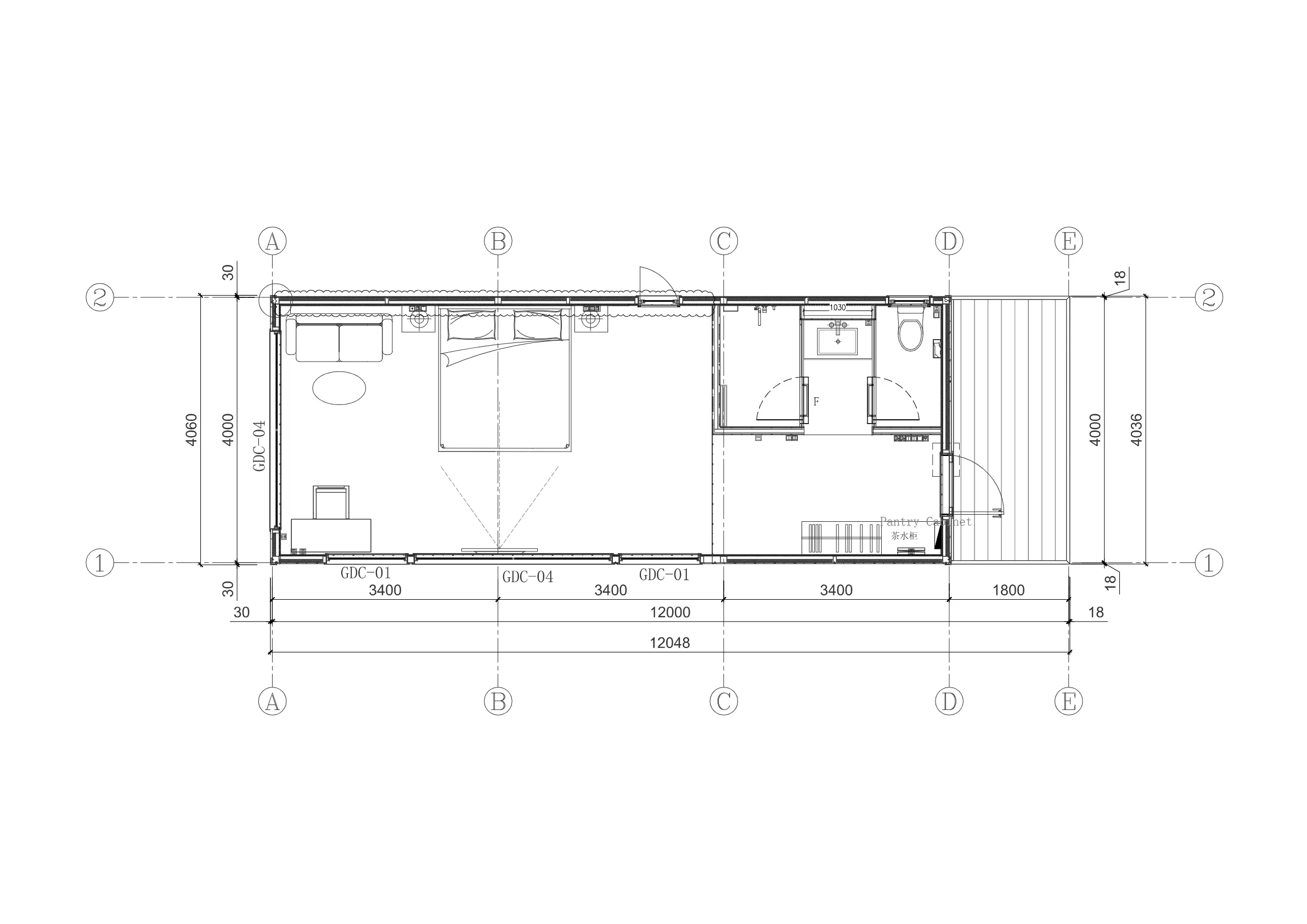 AP-12D floor plan drawing