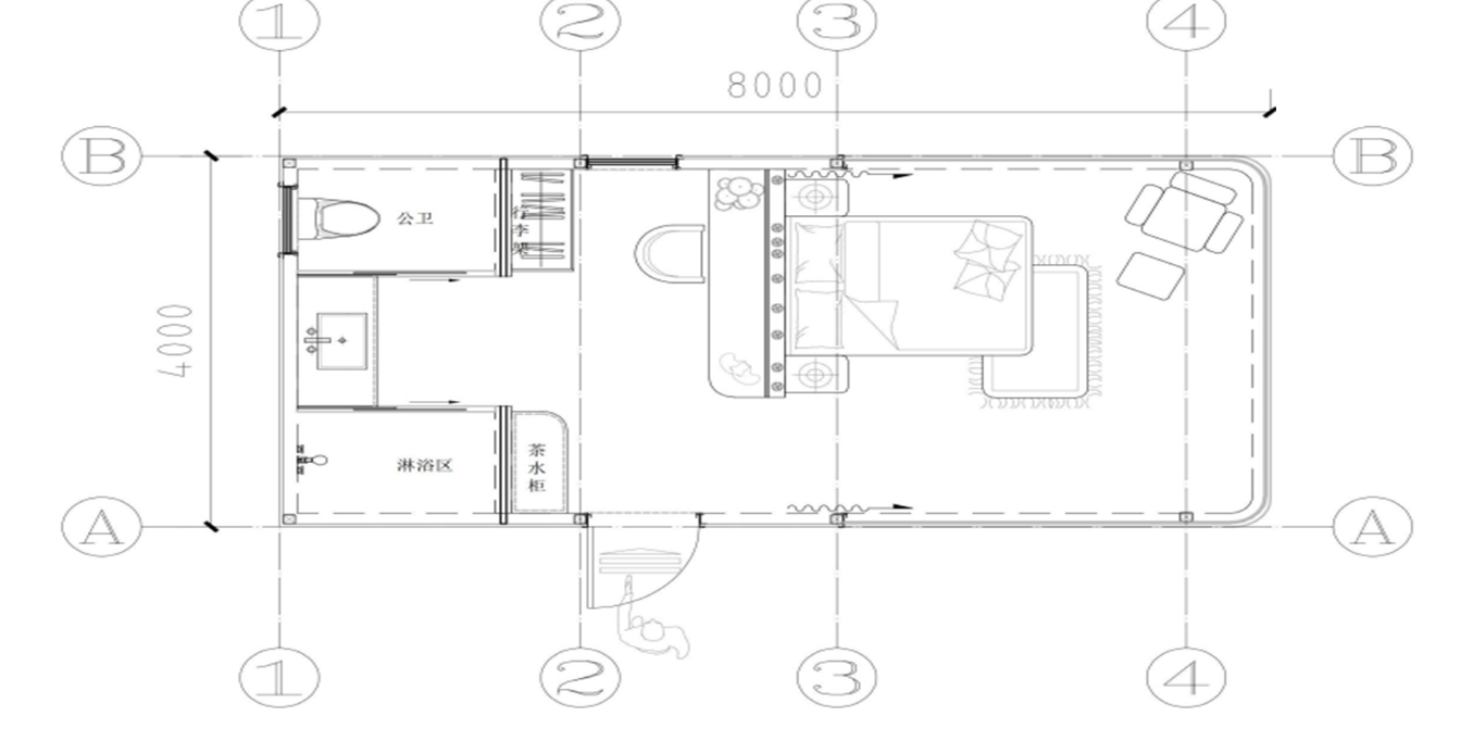 AP-8 floor plan drawing