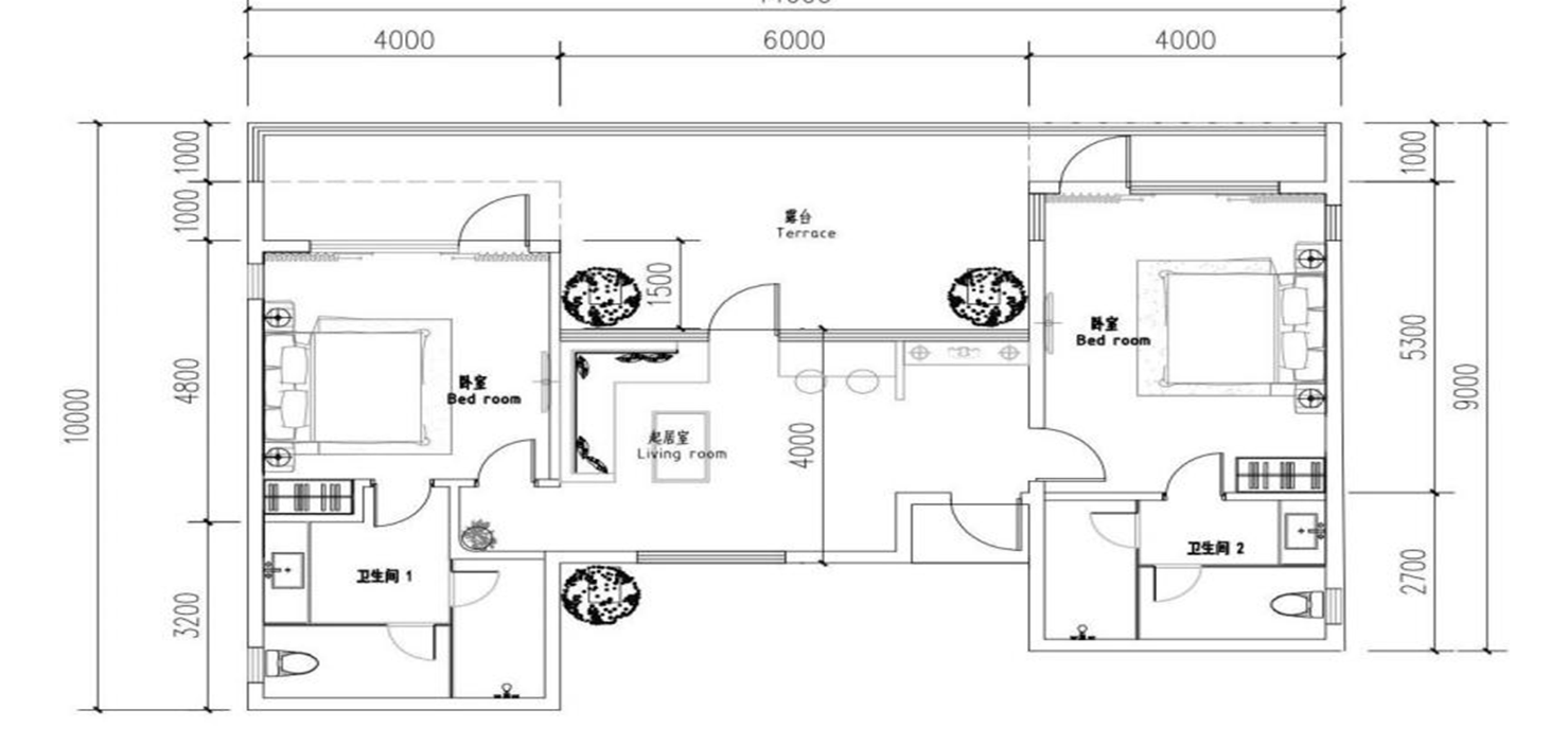 H-98 floor plan drawing