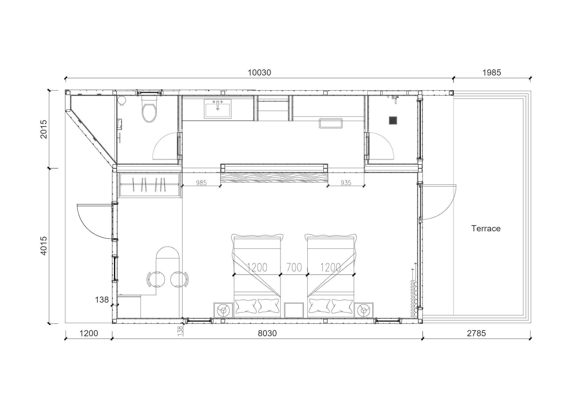P-60 floor plan drawing
