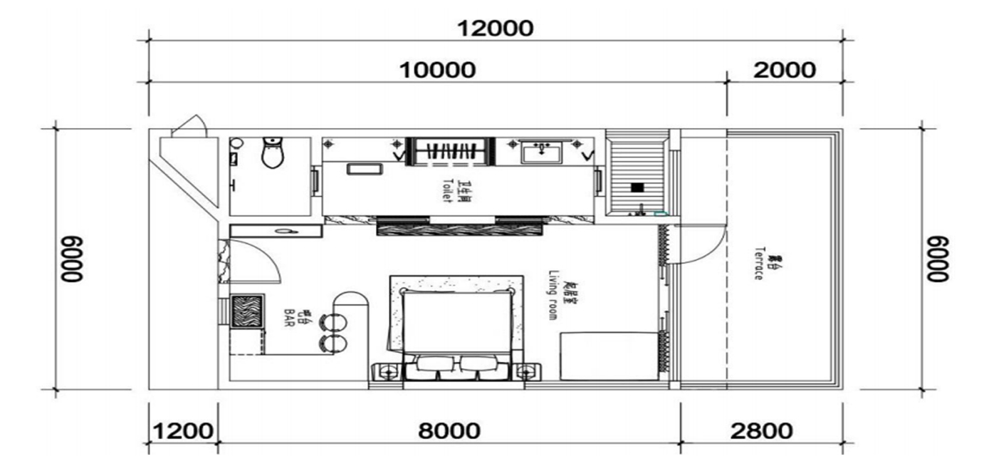 P-60 floor plan drawing
