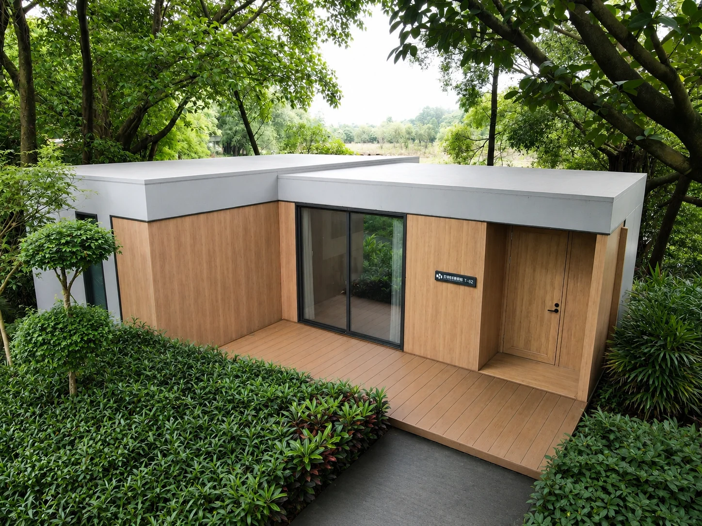 T-62 modular villa exterior for hospitality projects